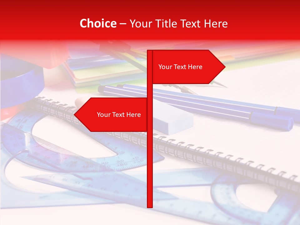 Supplies Table Nobody PowerPoint Template