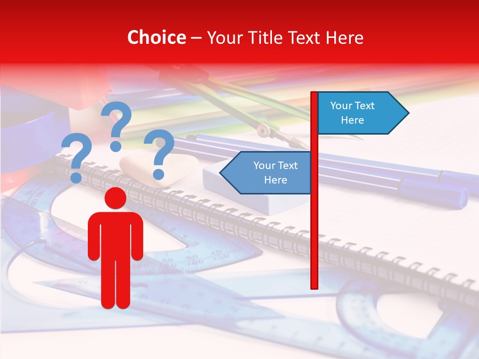 Supplies Table Nobody PowerPoint Template