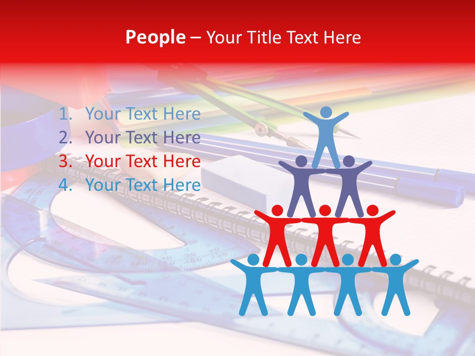 Supplies Table Nobody PowerPoint Template