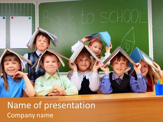 Lecture Girls Faces PowerPoint Template