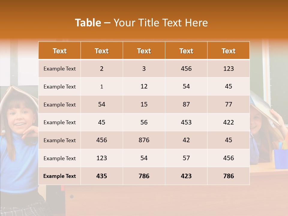 Lecture Girls Faces PowerPoint Template