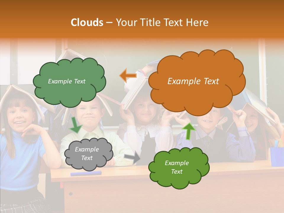 Lecture Girls Faces PowerPoint Template