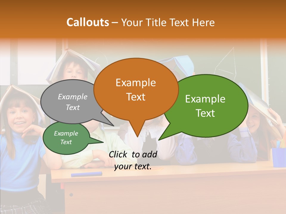 Lecture Girls Faces PowerPoint Template