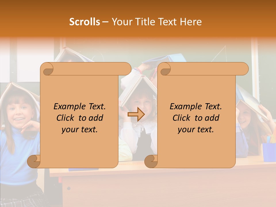 Lecture Girls Faces PowerPoint Template