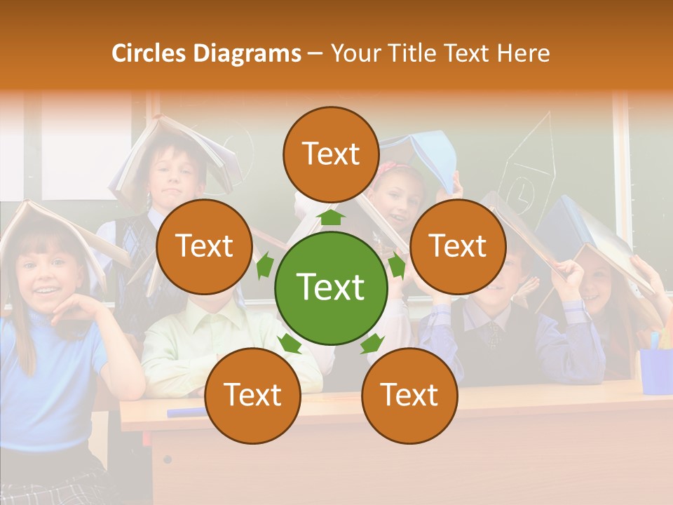 Lecture Girls Faces PowerPoint Template