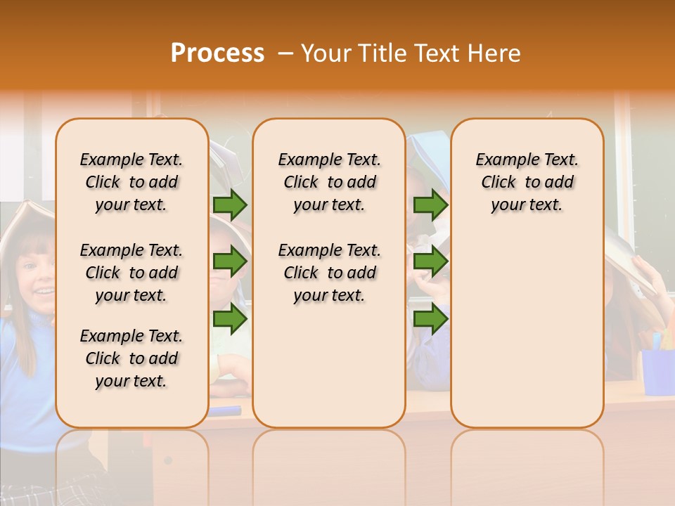 Lecture Girls Faces PowerPoint Template