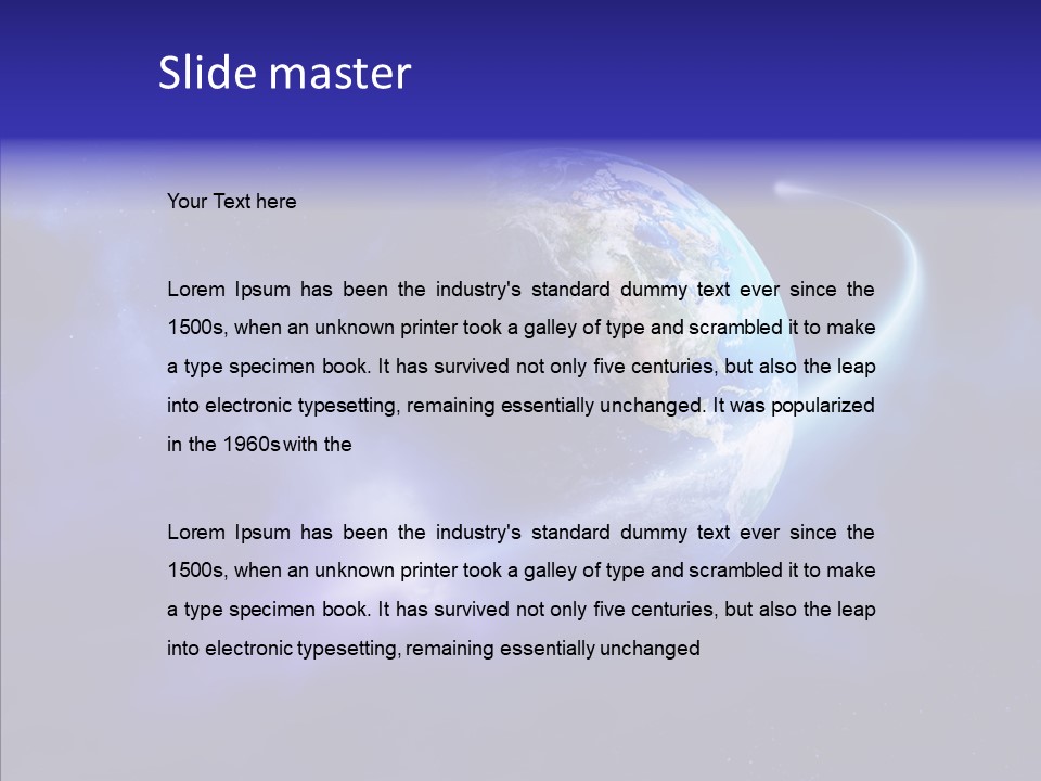 Art Earth Dust PowerPoint Template