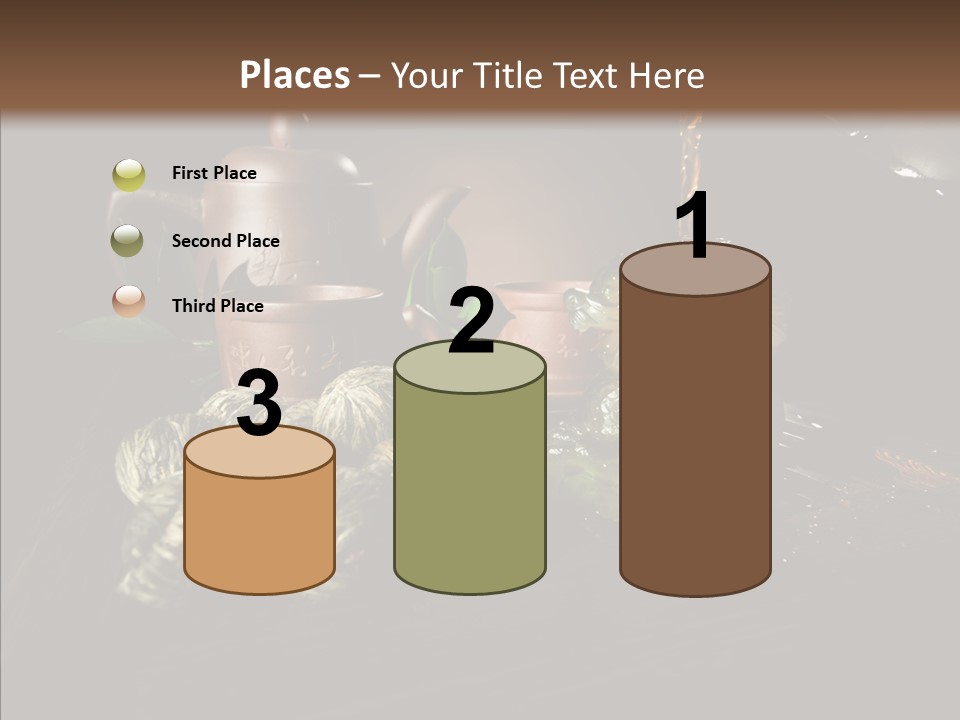 Clay Leaf Close Up PowerPoint Template