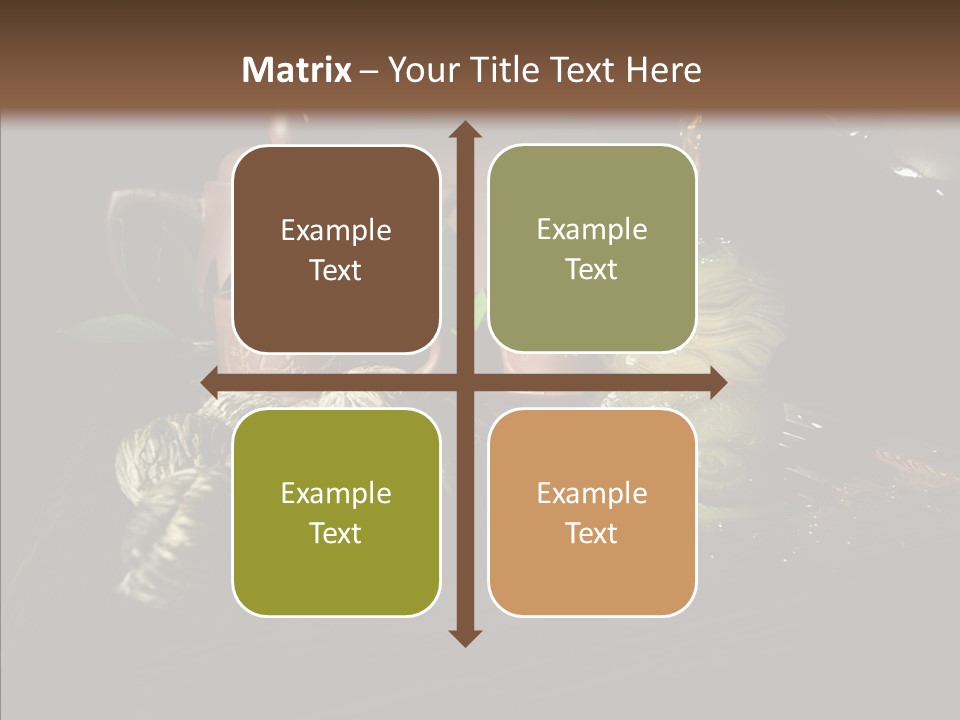 Clay Leaf Close Up PowerPoint Template