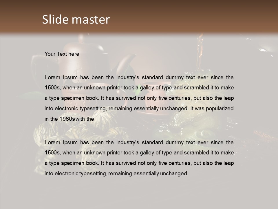 Clay Leaf Close Up PowerPoint Template