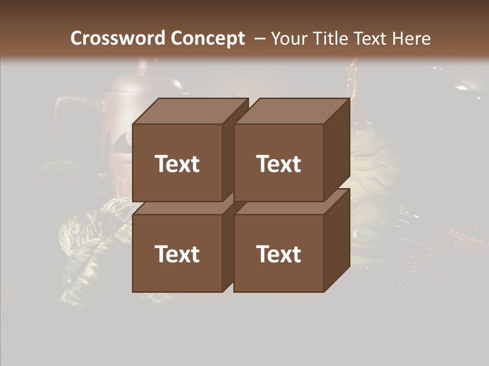 Clay Leaf Close Up PowerPoint Template