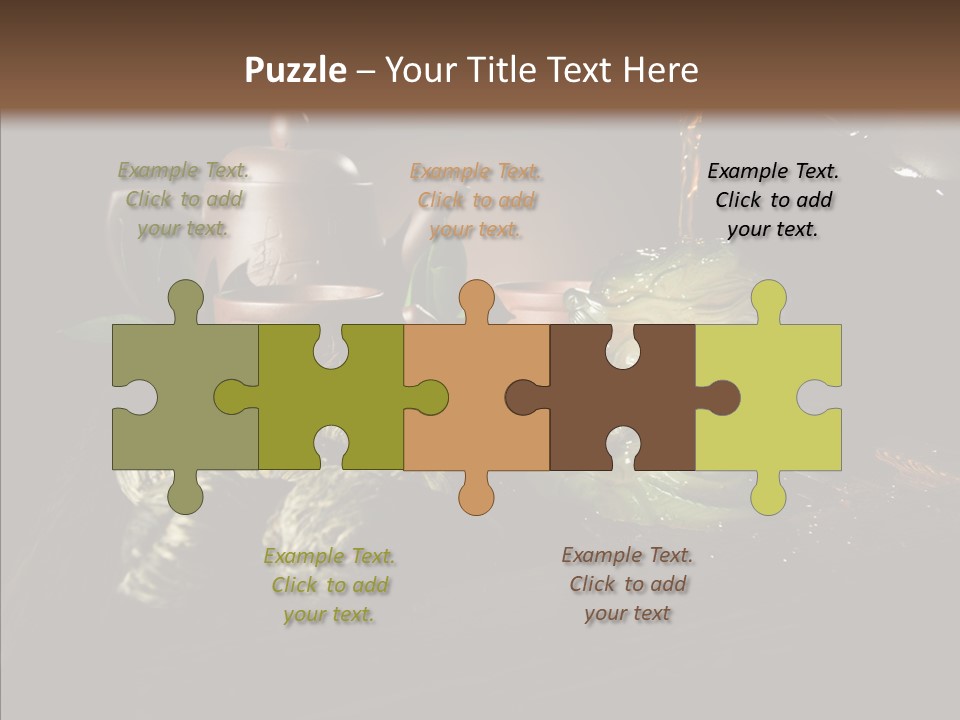 Clay Leaf Close Up PowerPoint Template