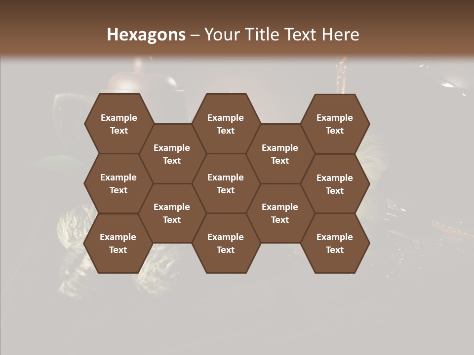 Clay Leaf Close Up PowerPoint Template