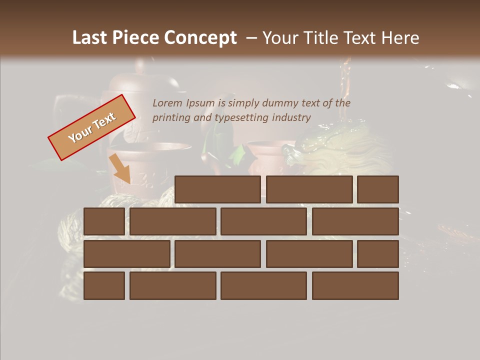 Clay Leaf Close Up PowerPoint Template