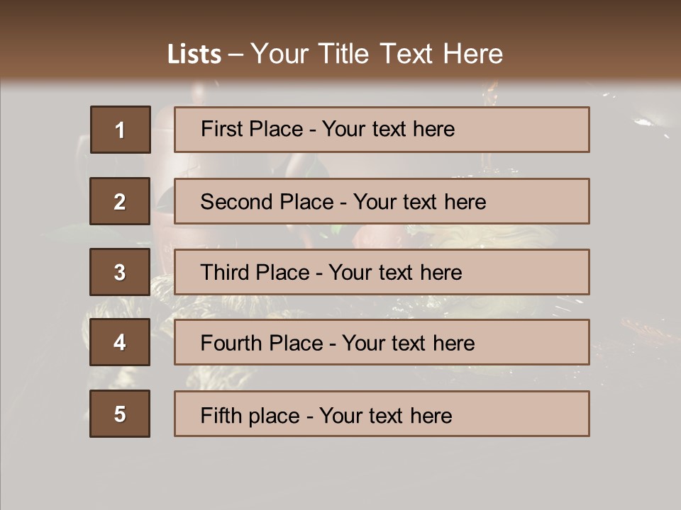 Clay Leaf Close Up PowerPoint Template