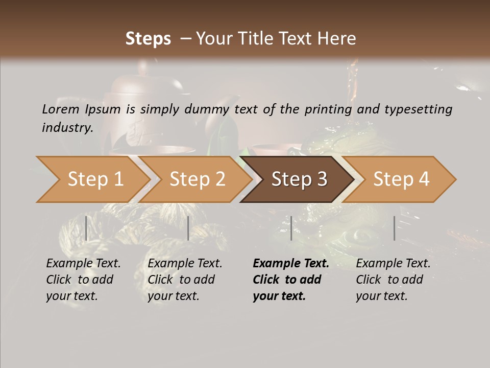 Clay Leaf Close Up PowerPoint Template