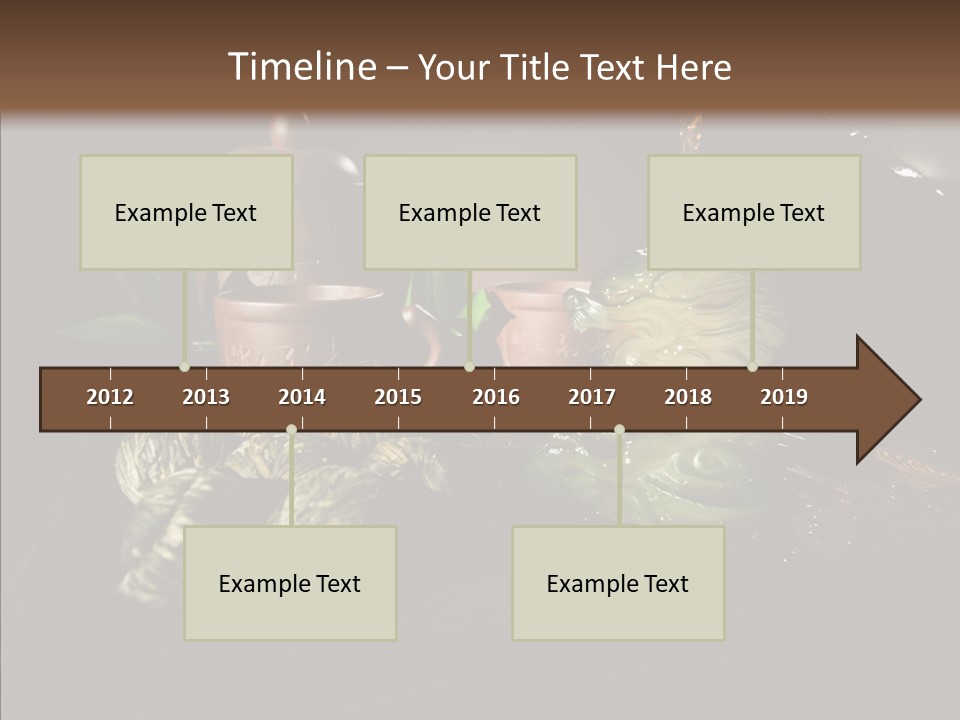 Clay Leaf Close Up PowerPoint Template