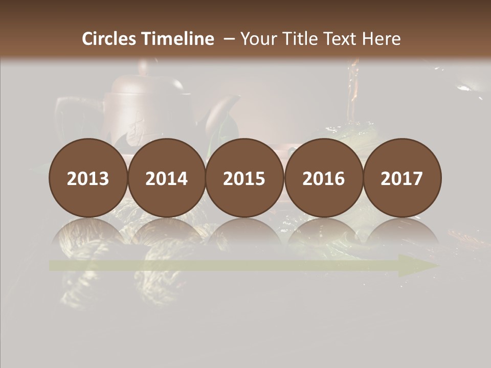 Clay Leaf Close Up PowerPoint Template