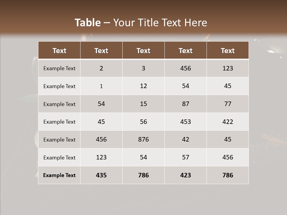 Clay Leaf Close Up PowerPoint Template