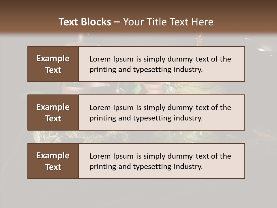 Clay Leaf Close Up PowerPoint Template
