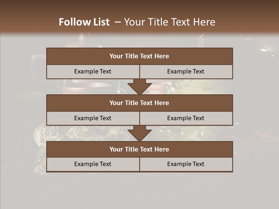 Clay Leaf Close Up PowerPoint Template