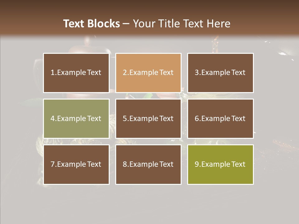 Clay Leaf Close Up PowerPoint Template