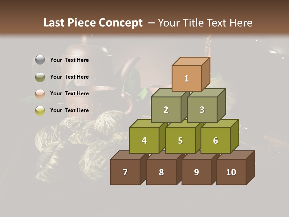 Clay Leaf Close Up PowerPoint Template