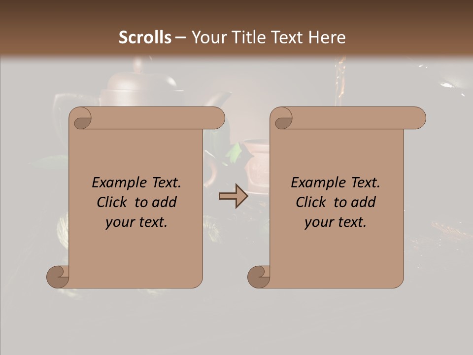 Clay Leaf Close Up PowerPoint Template