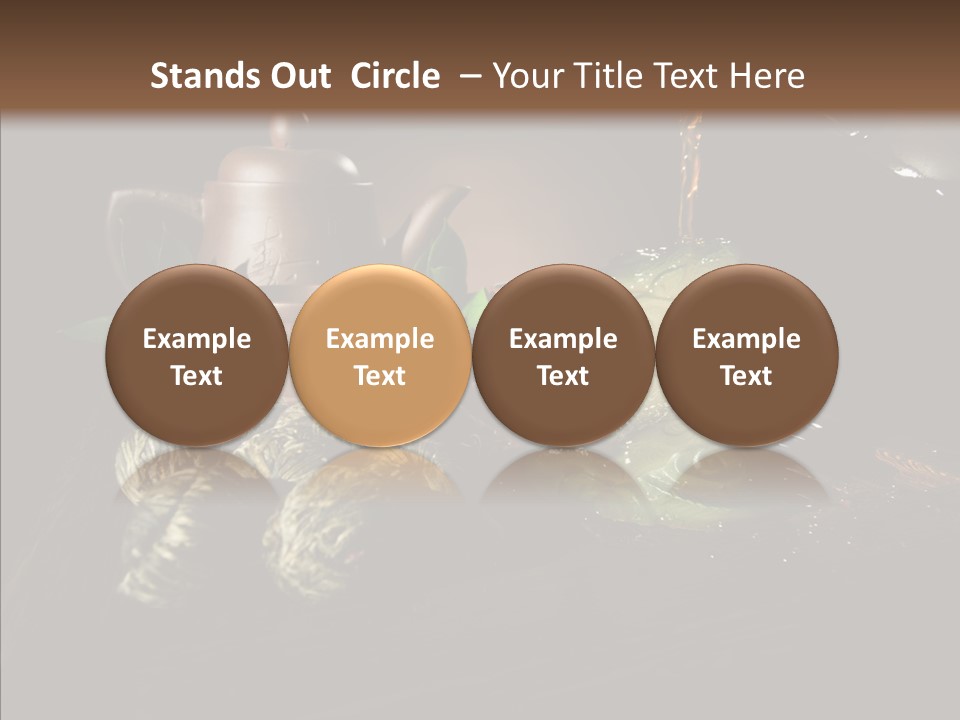 Clay Leaf Close Up PowerPoint Template