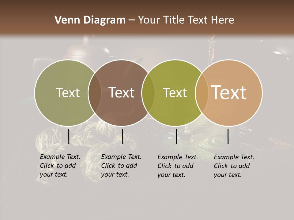 Clay Leaf Close Up PowerPoint Template