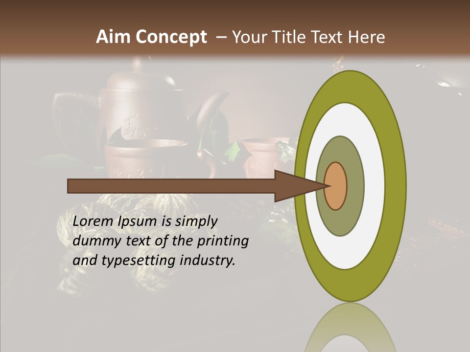 Clay Leaf Close Up PowerPoint Template