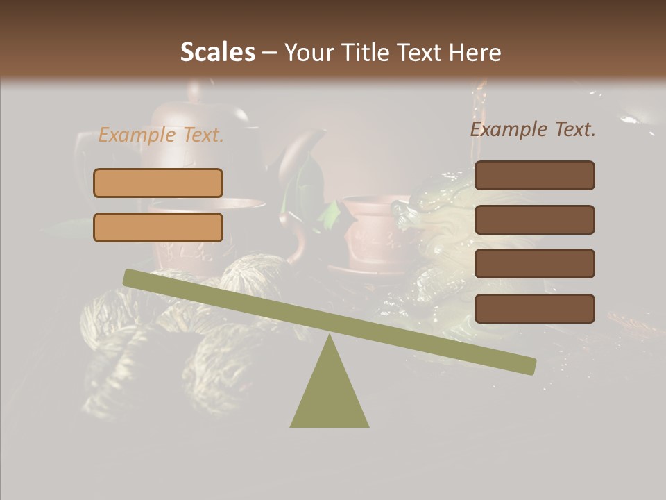 Clay Leaf Close Up PowerPoint Template