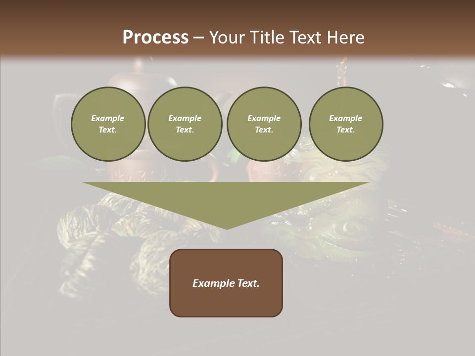 Clay Leaf Close Up PowerPoint Template