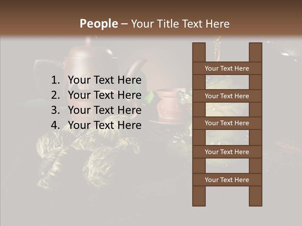 Clay Leaf Close Up PowerPoint Template