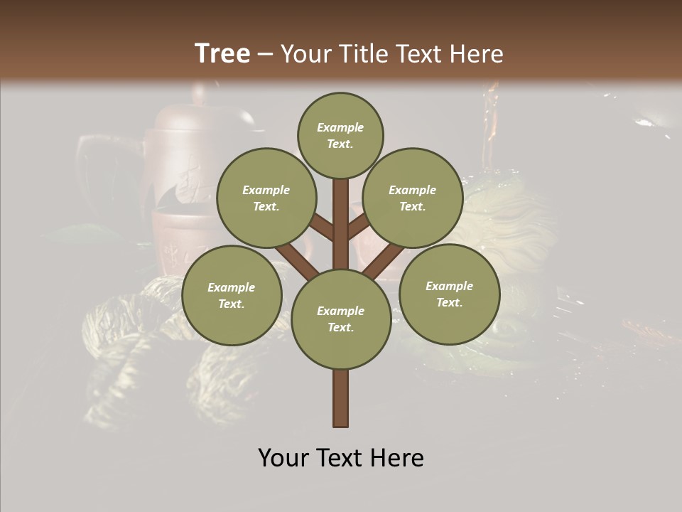 Clay Leaf Close Up PowerPoint Template