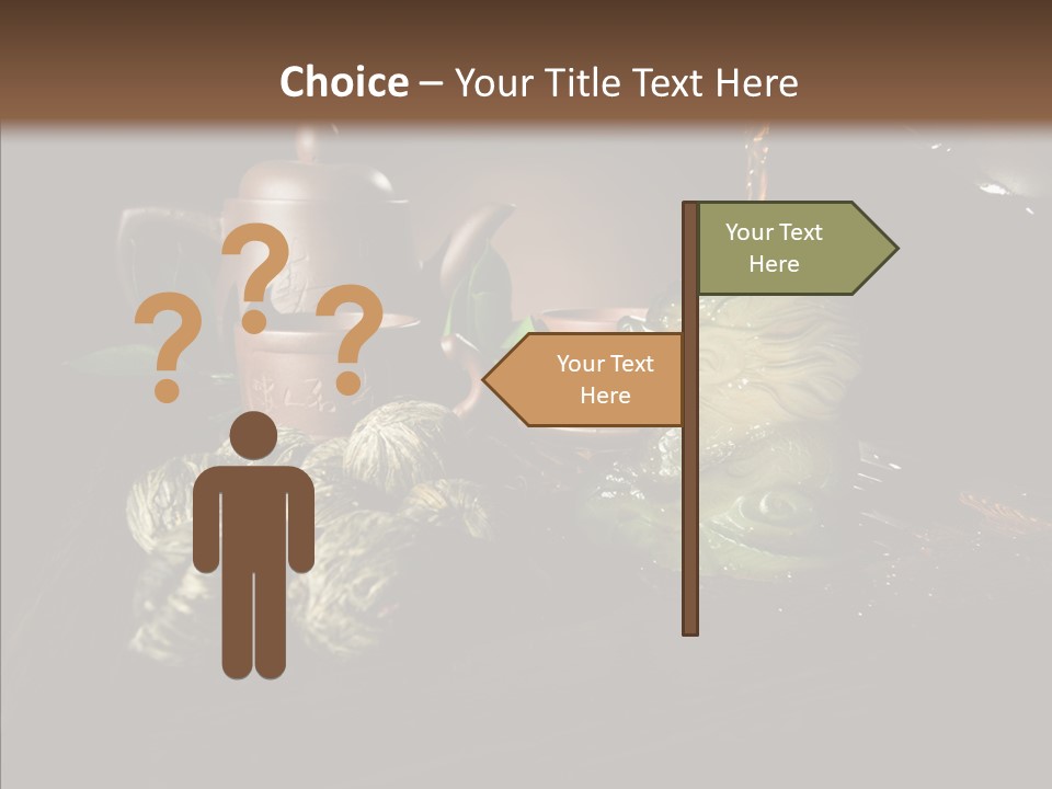 Clay Leaf Close Up PowerPoint Template