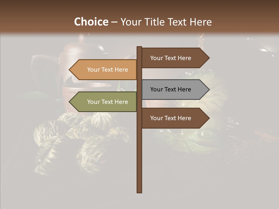 Clay Leaf Close Up PowerPoint Template