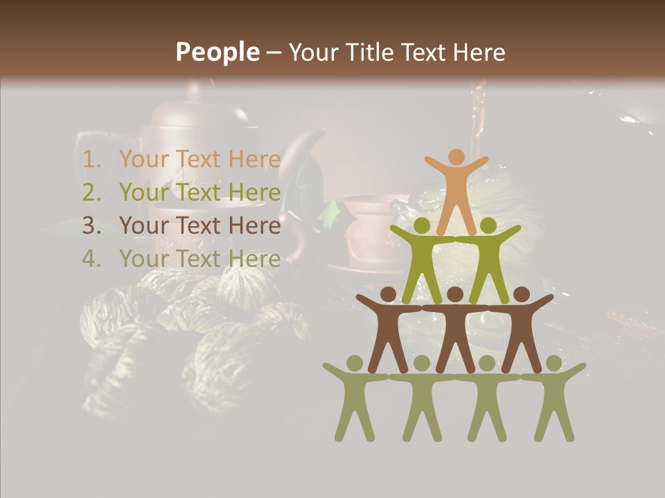 Clay Leaf Close Up PowerPoint Template