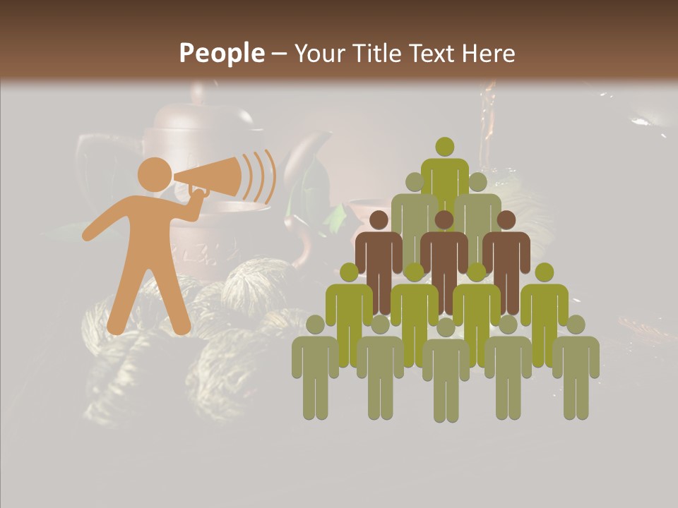 Clay Leaf Close Up PowerPoint Template