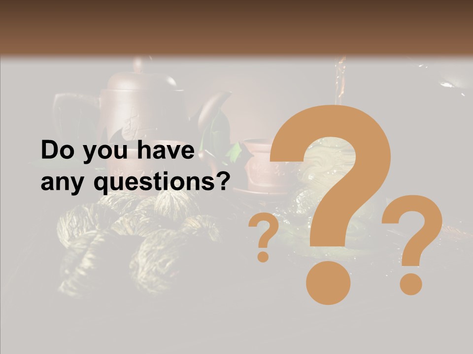 Clay Leaf Close Up PowerPoint Template