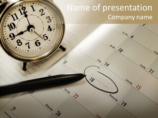 Scratch Urgent Calendar PowerPoint Template