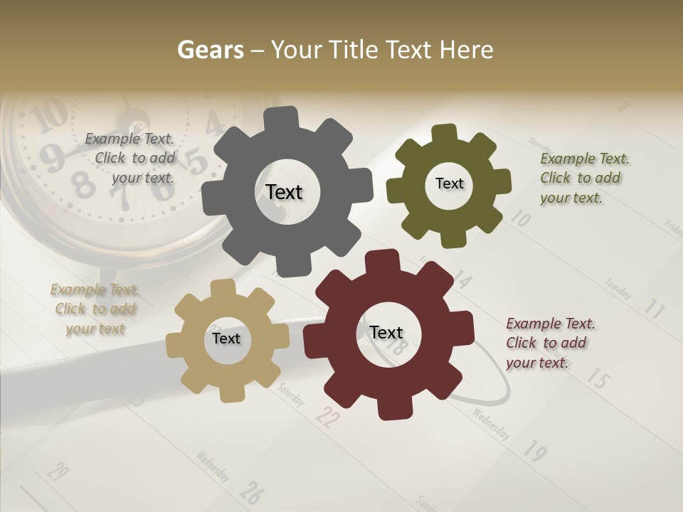 Scratch Urgent Calendar PowerPoint Template