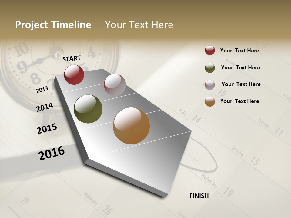 Scratch Urgent Calendar PowerPoint Template