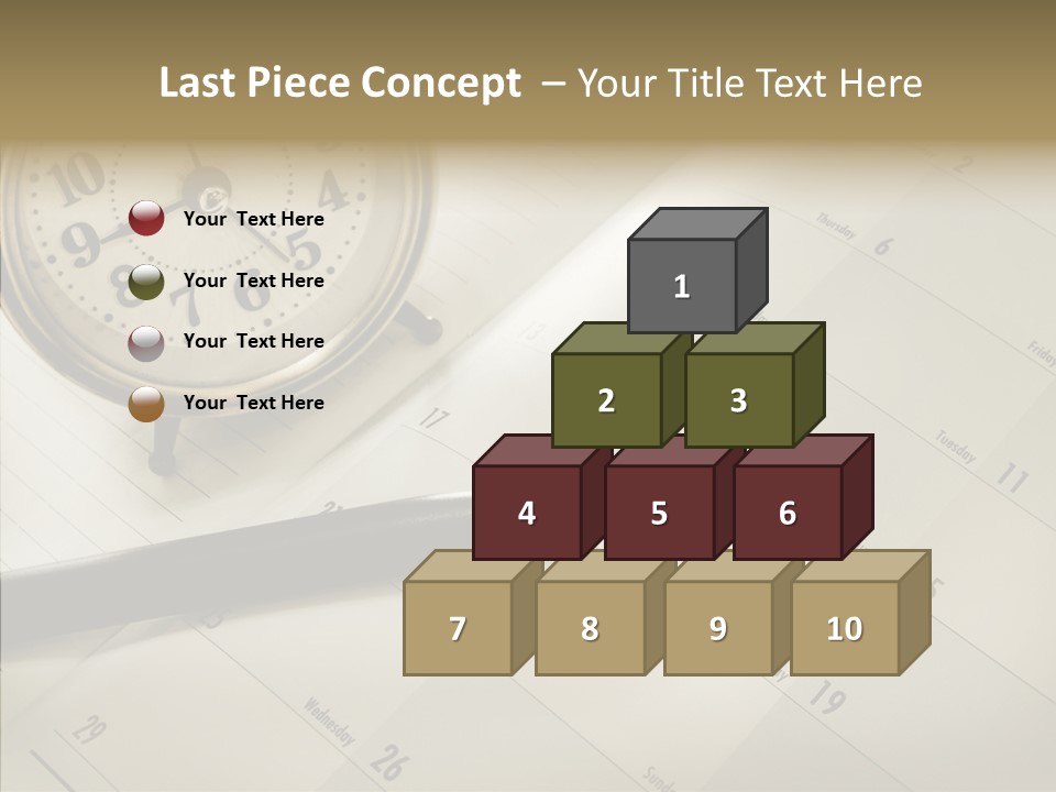Scratch Urgent Calendar PowerPoint Template