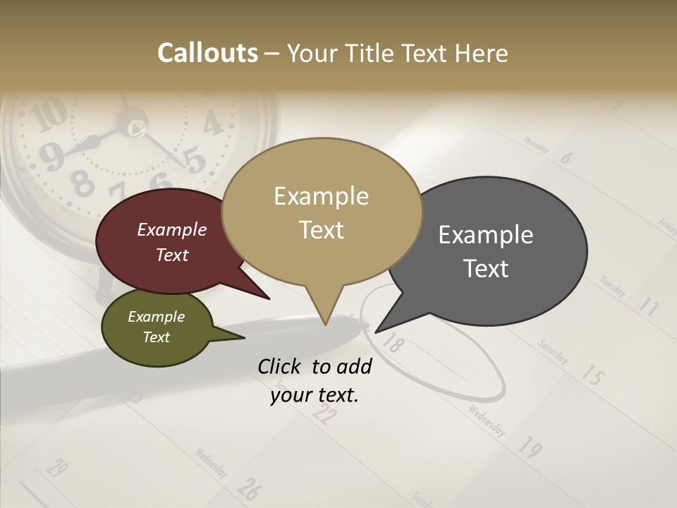 Scratch Urgent Calendar PowerPoint Template