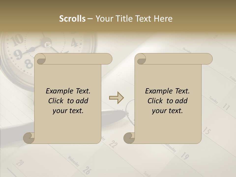 Scratch Urgent Calendar PowerPoint Template