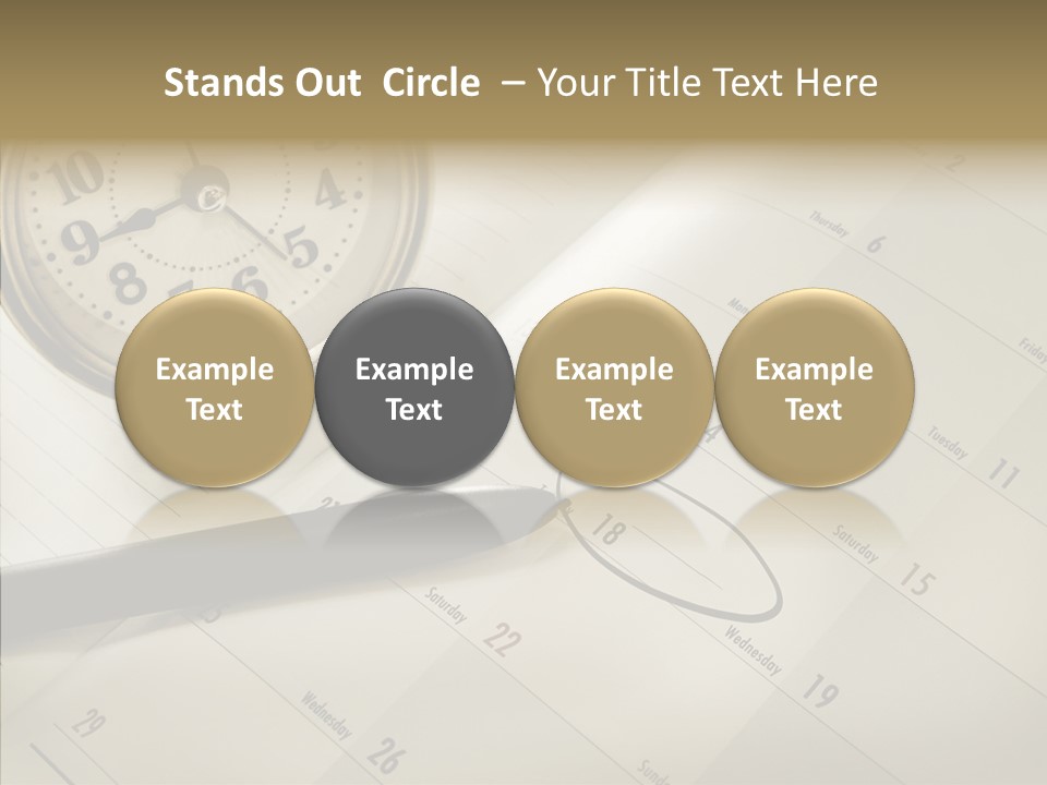 Scratch Urgent Calendar PowerPoint Template