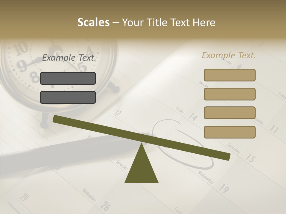 Scratch Urgent Calendar PowerPoint Template