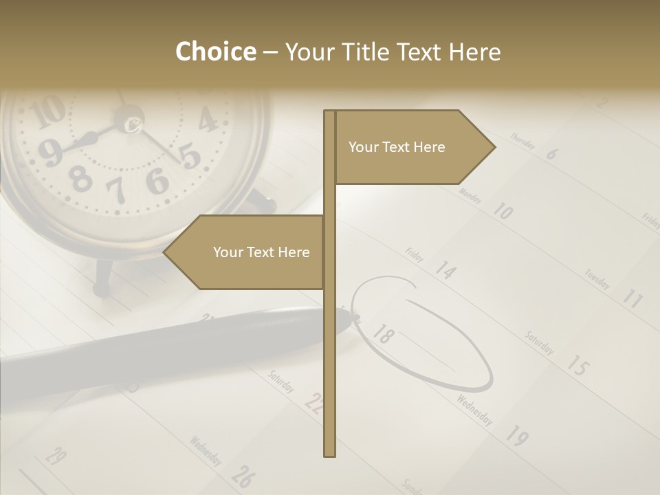 Scratch Urgent Calendar PowerPoint Template