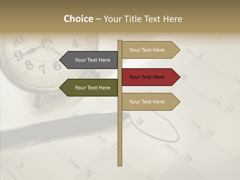 Scratch Urgent Calendar PowerPoint Template